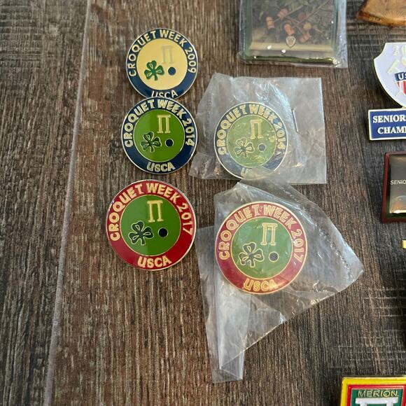 Cricket Collection of 15 Lapel/Hat Pins Brooch Championships - Picture 2 of 6